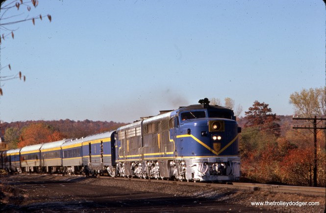 Delaware & Hudson Diesels Alco P-4s #18, 17 Location: Mayfield, Pennsylvania Date: October 19, 1974 Photographer: Unknown