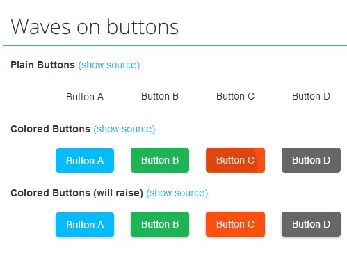 Google Material Design Ripple Effects with Wave.js