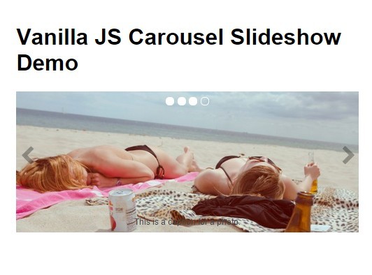 Simple Responsive Carousel Slideshow with Vanilla JavaScript