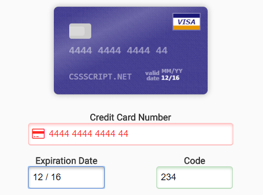 Tiny JS Library To Create Interactive Payment Form – DatPayment