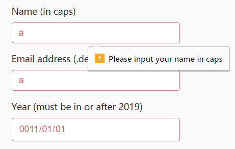 Custom HTML5 Form Validation Library – Ok.js