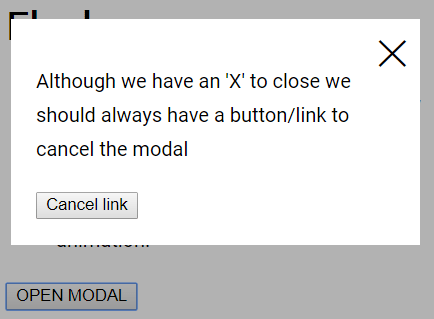 Flexbox Based Responsive Modal