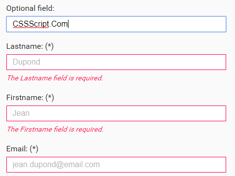 Custom HTML5 Data Validation