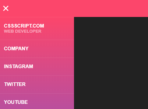 CSS Only Hamburger Toggle Menu