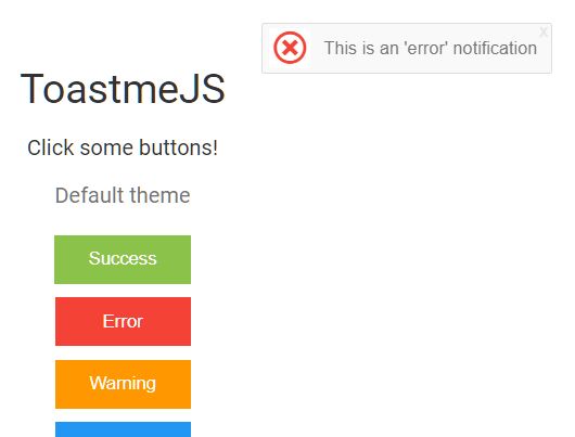 Simple Flexible Toast Notification In JavaScript – toastmejs