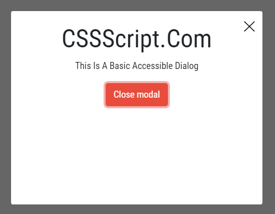 Accessible Dialog In Vanilla JavaScript – ihmodals