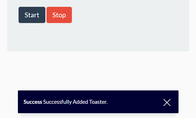 Sliding Toast Notification In JavaScript – toaster-box.js