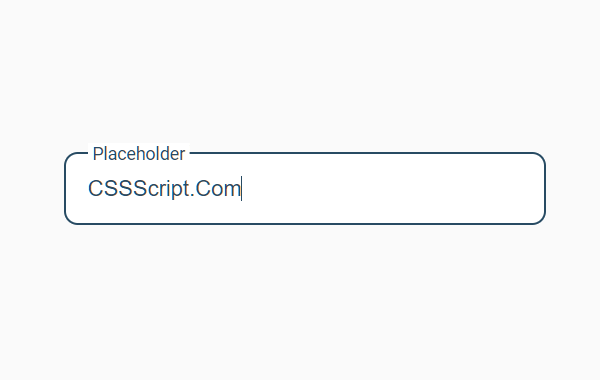 Animated Floating Input Placeholder In Pure CSS