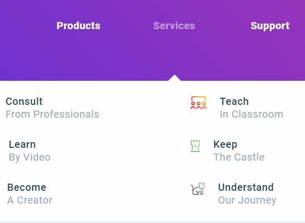 Stripe Like Desktop Navigation In Pure CSS