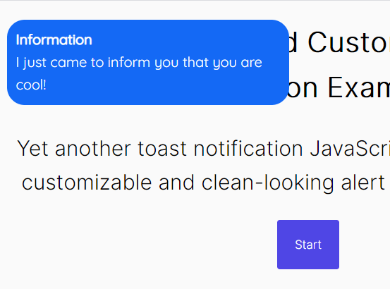 Clean And Customizable Toast Notification Library – Toaster