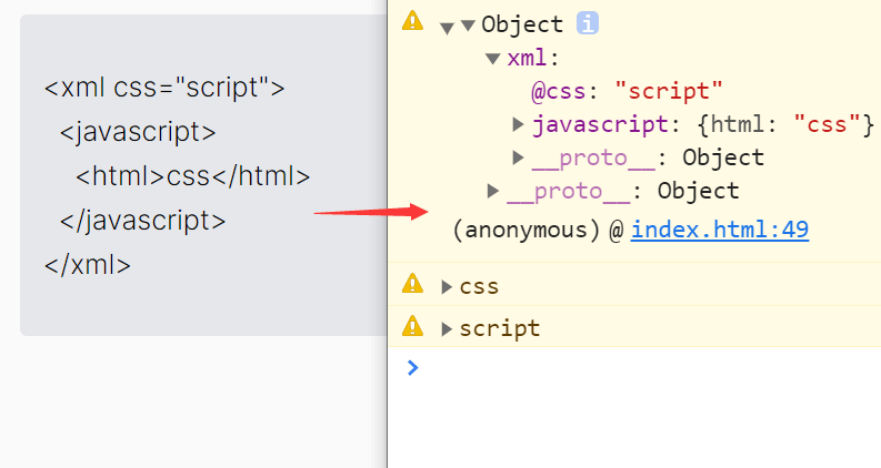 Convert XML To JavaScript Object – from-xml
