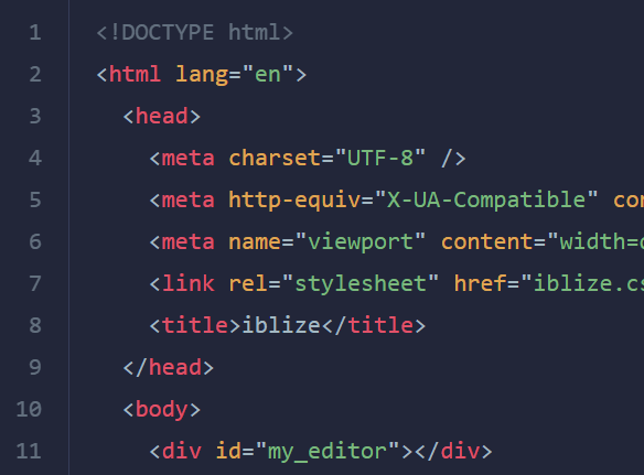 Minimal Clean Code Editor – iblize