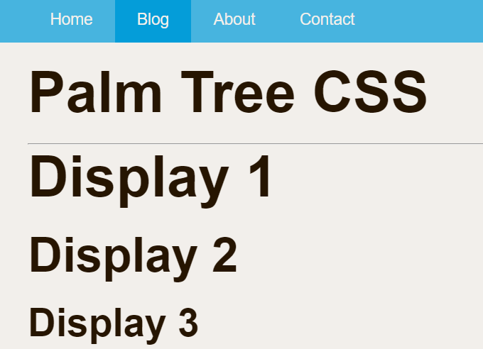 Minimalist CSS Framework – Palm Tree