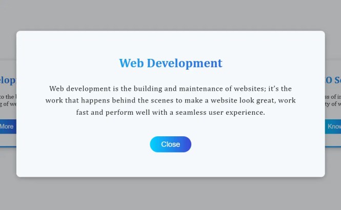 Modern Modal Window With Smooth Zoom Animations