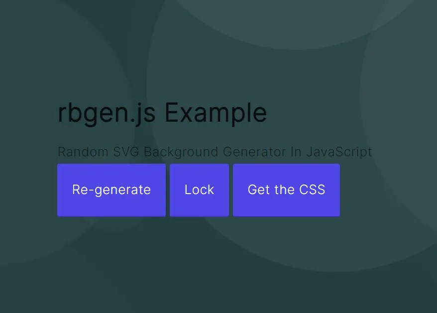 Random SVG Background Generator In JavaScript – rbgen.js