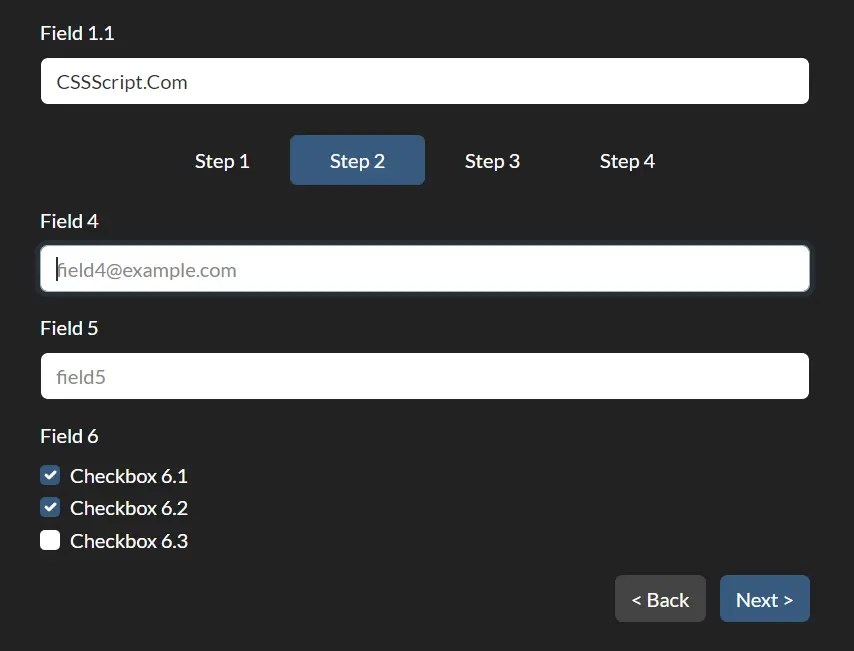 Easy Form Wizard Component For Bootstrap 5