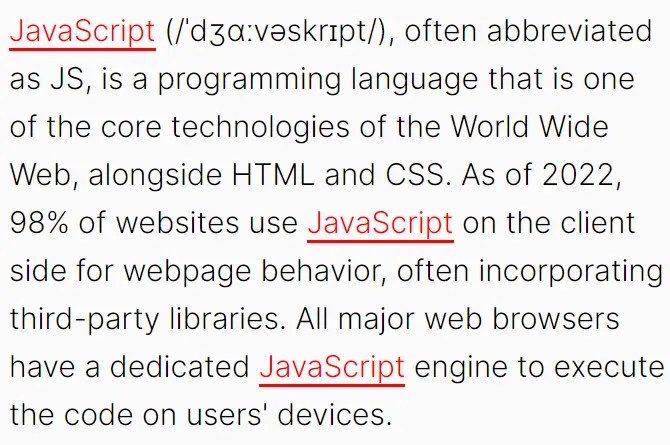 JavaScript Library For Search Query Matching and Highlighting – highlight-words