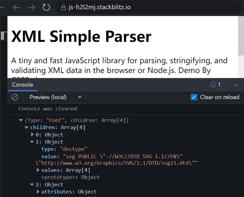 Parse, Stringify, and Validate XML with XML Simple Parser