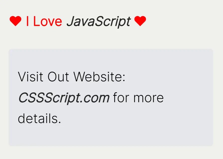 Customizable Text Rotator In Vanilla JavaScript