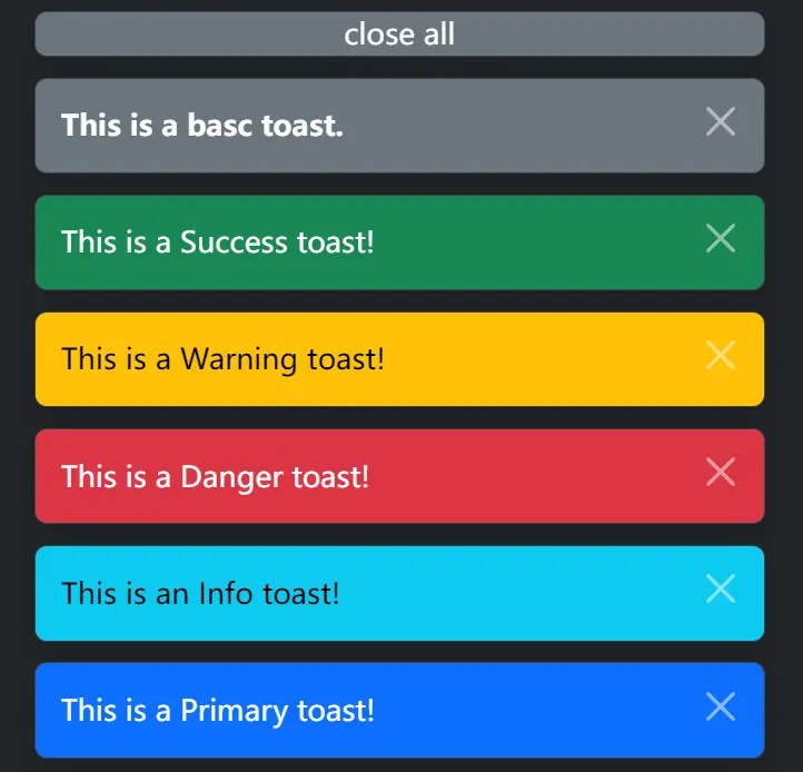 Add Custom Stackable Toast Alerts To Your Bootstrap Projects With Bootstrap Toaster