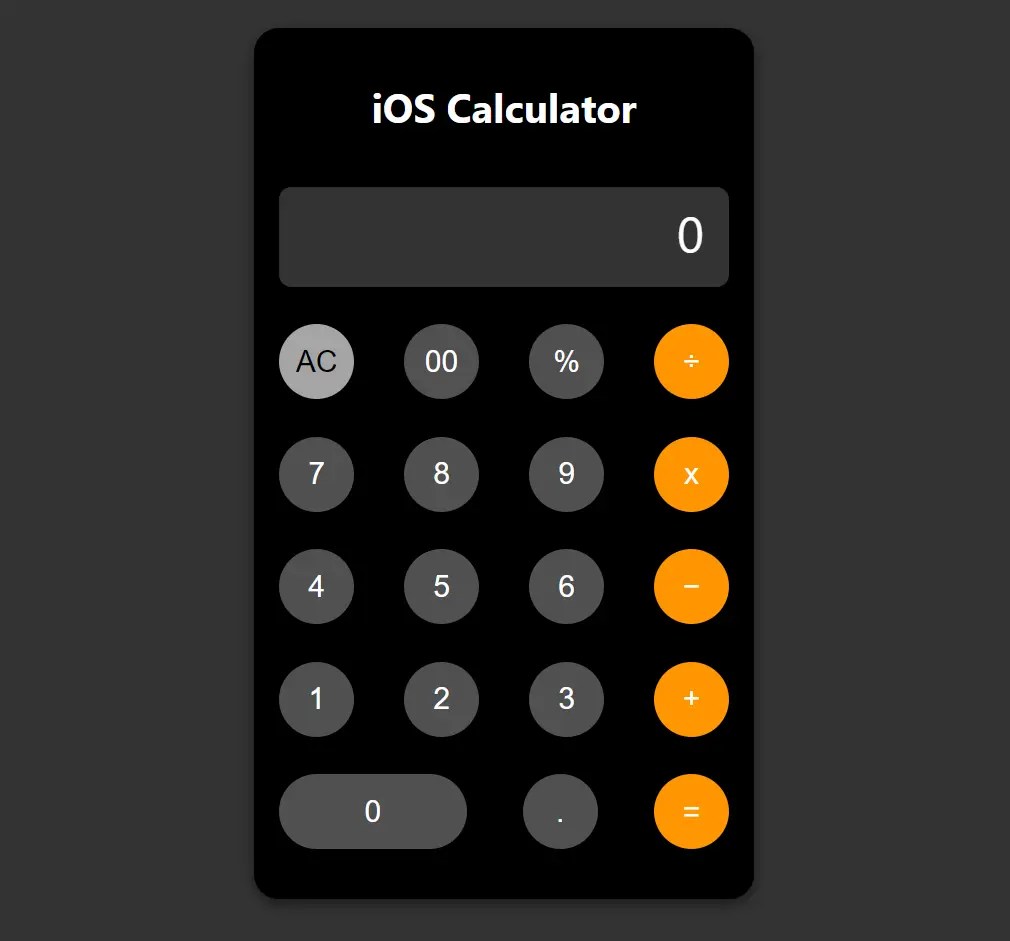 Create A Responsive iOS-Inspired Calculator In JavaScript/CSS