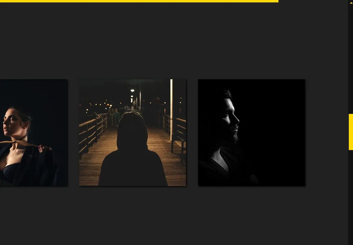 CSS-only Horizontal Image Scroller with Vertical Scroll Pause