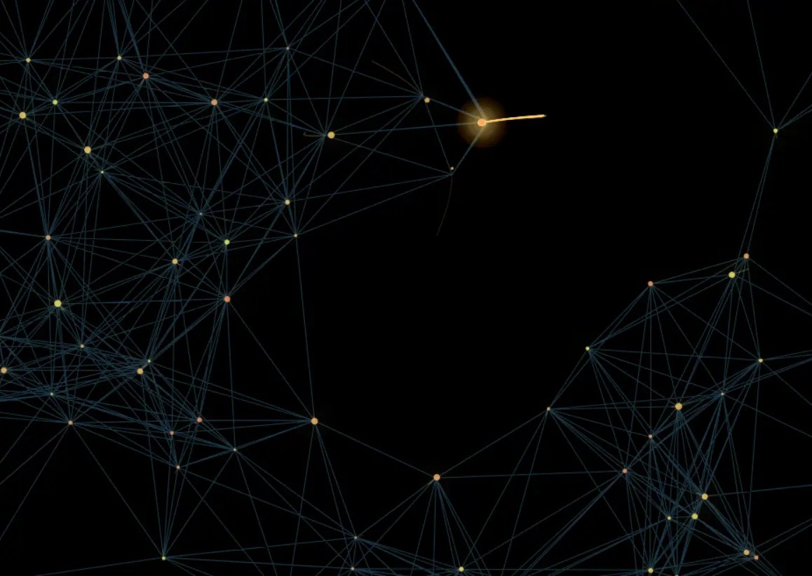 Interactive Quantum Particle Animation in JavaScript