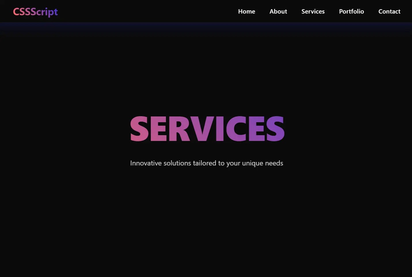 Modern One Page Scroll Web Template with Responsive Nav