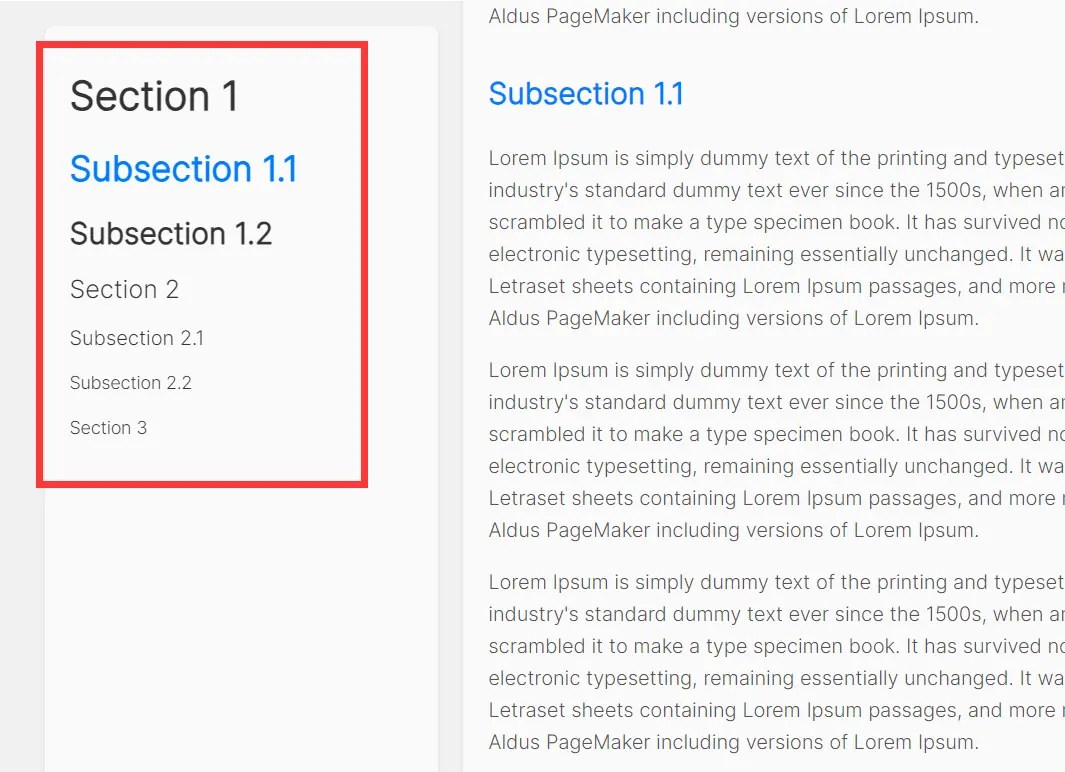 Create Dynamic Navigation Menus (TOC) for Long Content – Anchor.js