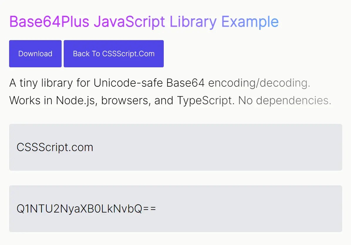 Unicode-safe Base64 Encoding and Decoding Library – Base64Plus