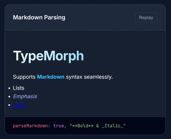 typing-animation-typemorph