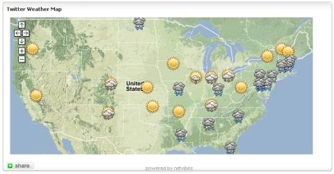 twitter weather map widget