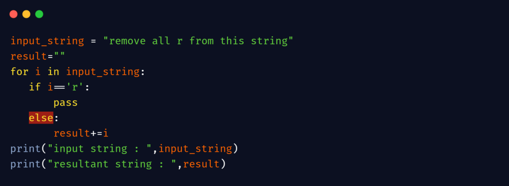 remove characters from string in python