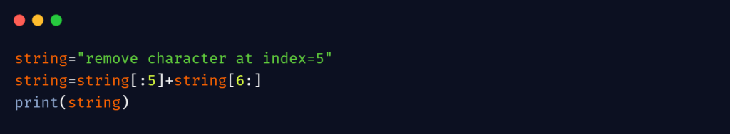 remove characters from string in python