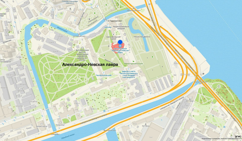 карта реки Монастырки Карта