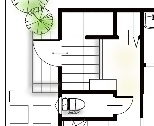 玄関に近いトイレ