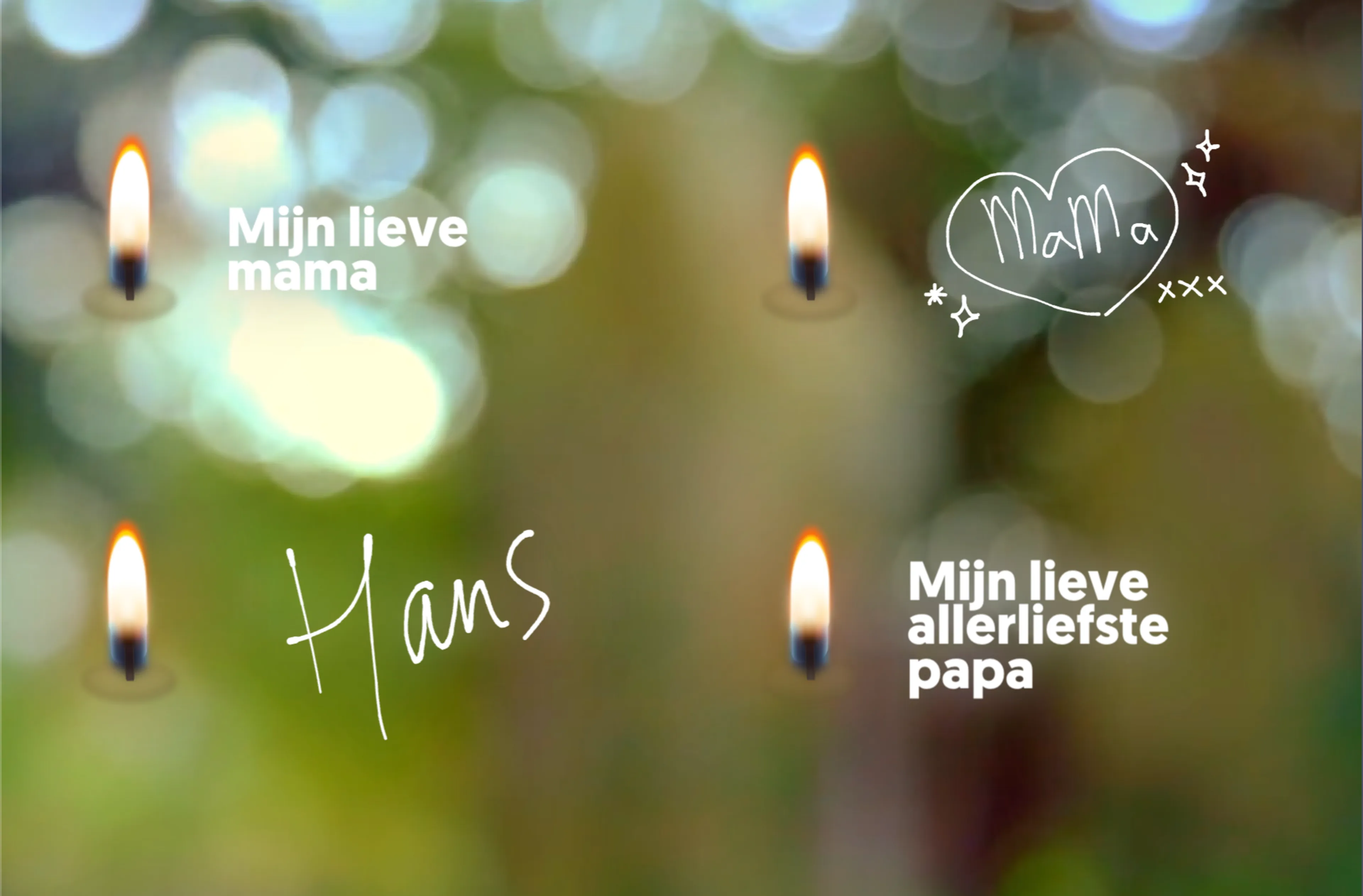 Digitale kaarsjes voor overleden dierbaren