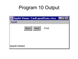 Program 10 Output