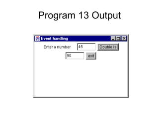Program 13 Output