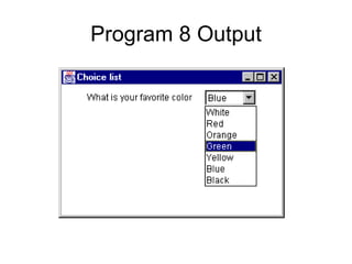 Program 8 Output