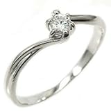 (リュイール) Luire ダイヤモンド k18 ホワイトゴールド 一粒 ダイヤ リング SI-クラス エンゲージリング 婚約指輪 サイズ 11 号 (リュイール) Luire ダイヤモンド k18 ホワイトゴールド 一粒 ダイヤ リング SI-クラス エンゲージリング 婚約指輪 サイズ 11 号