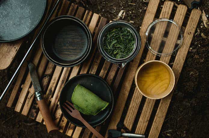 透明急須をキャンプで使う