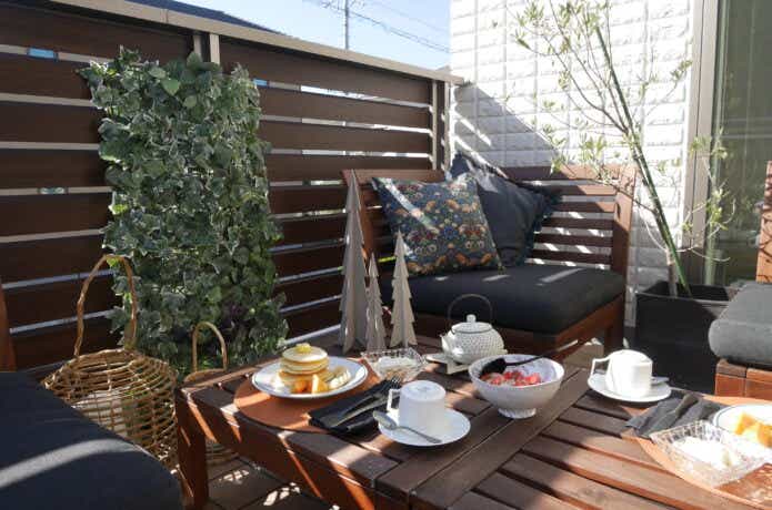 おしゃれなべランピングスペース