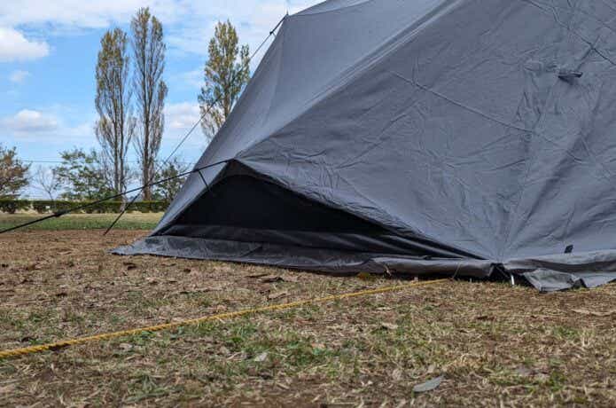 ダイヤフォートTCの背面メッシュ