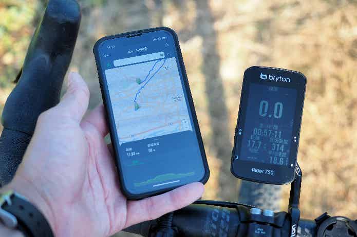 Bryton750ナビスマホ