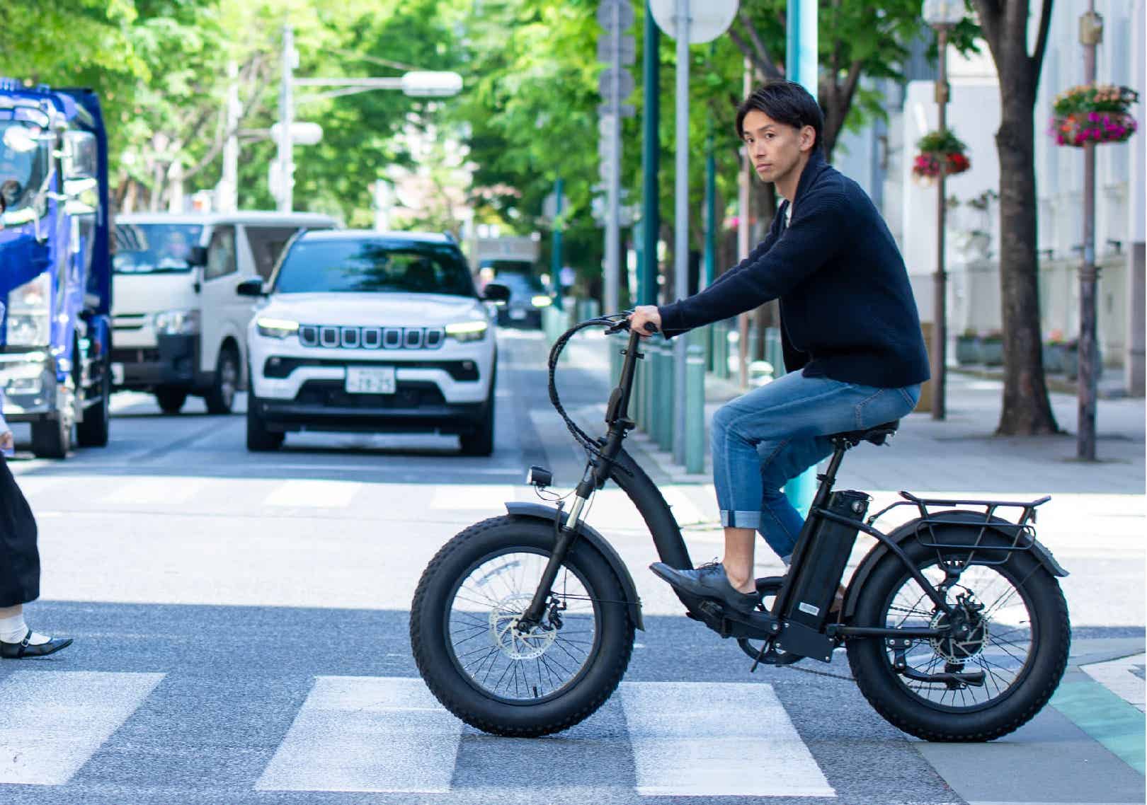 自転車として公道走行可能な電動ファットバイク