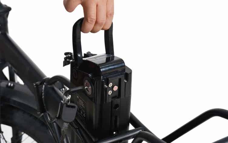 電動ファットバイクのバッテリー