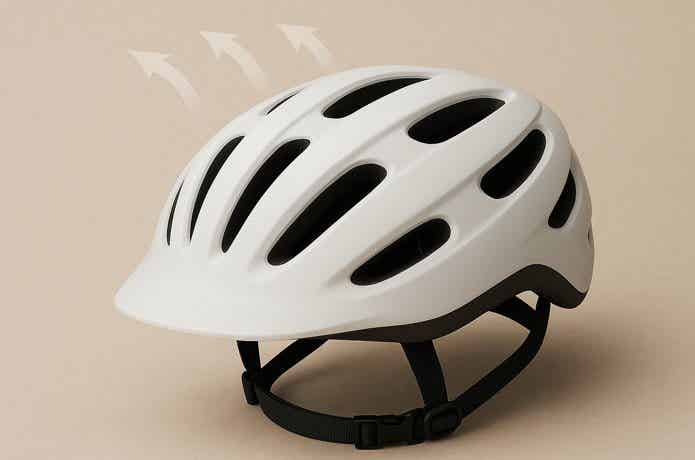 ヘルメットの通気口