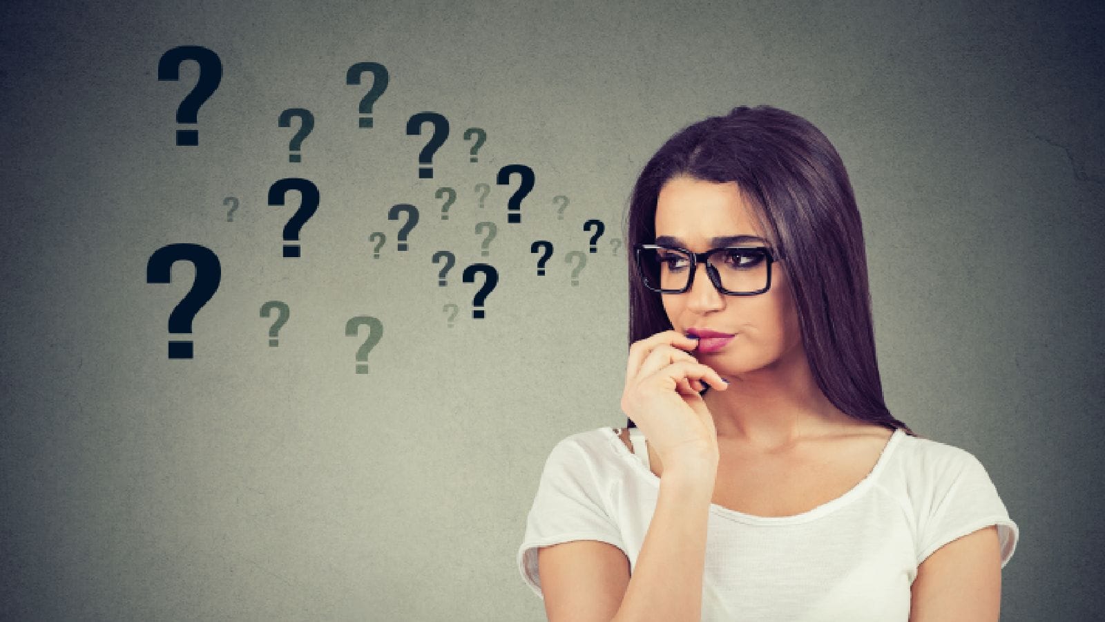 Woman having negative thoughts