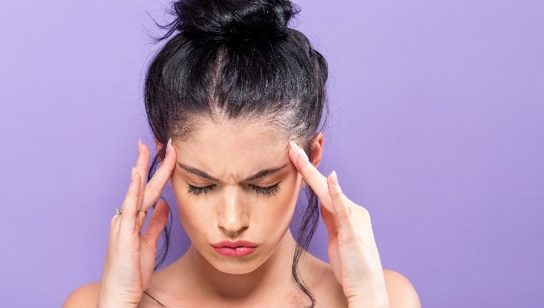 Stressed woman